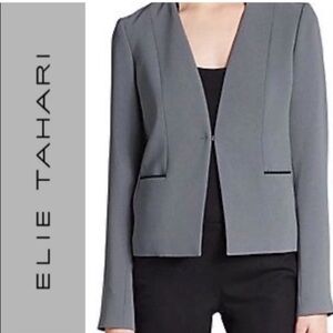 Elie Tahari - Women's Charcoal Blazer size 8